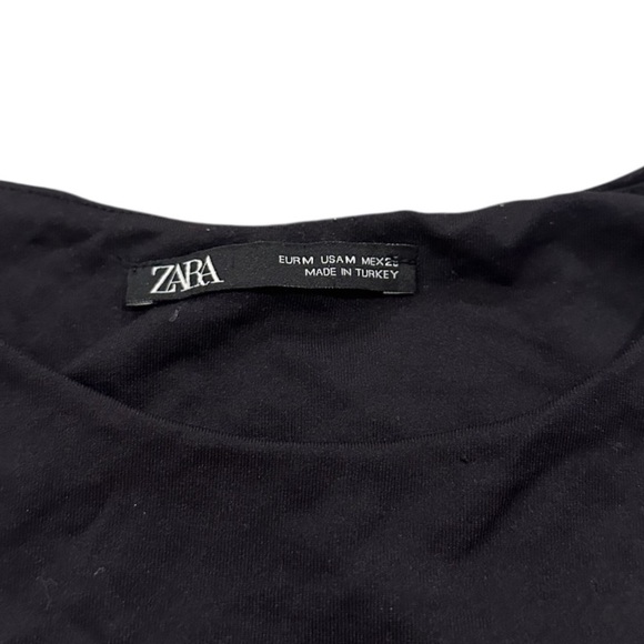 ZARA Polyamide Halter Bodysuit Black Medium - Picture 5 of 10